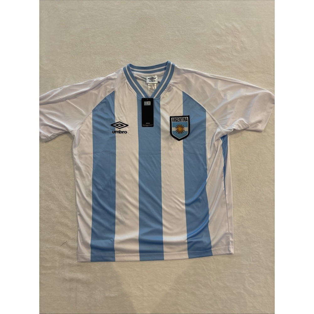 Umbro Argentina Soccer Jersey Vintage Style World Cup Oversized New NWT